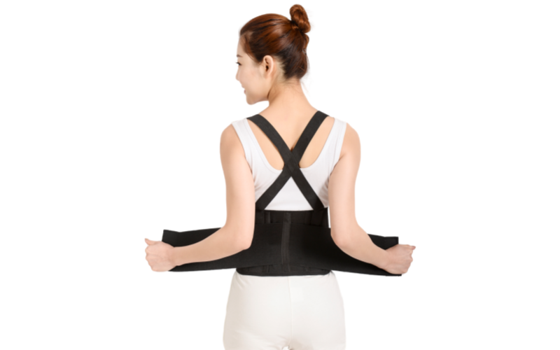 Working Lumbar Lower Back Brace Belt with Adjustable Straps Back Brace with Suspenders