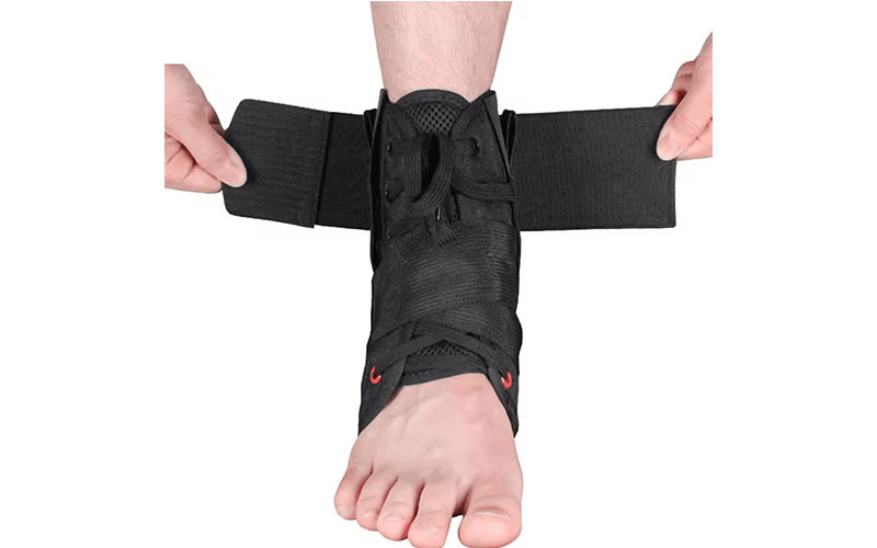 adjustable sports orthopedic stabilizer ankle foot support brace rigid wrap