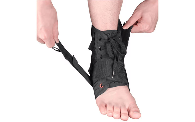 adjustable sports orthopedic stabilizer ankle foot support brace rigid wrap