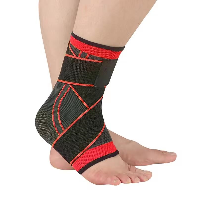 Breathable Adjustable Compression Wrap Ankle Sleeve Brace for Sports and Plantar Fasciitis