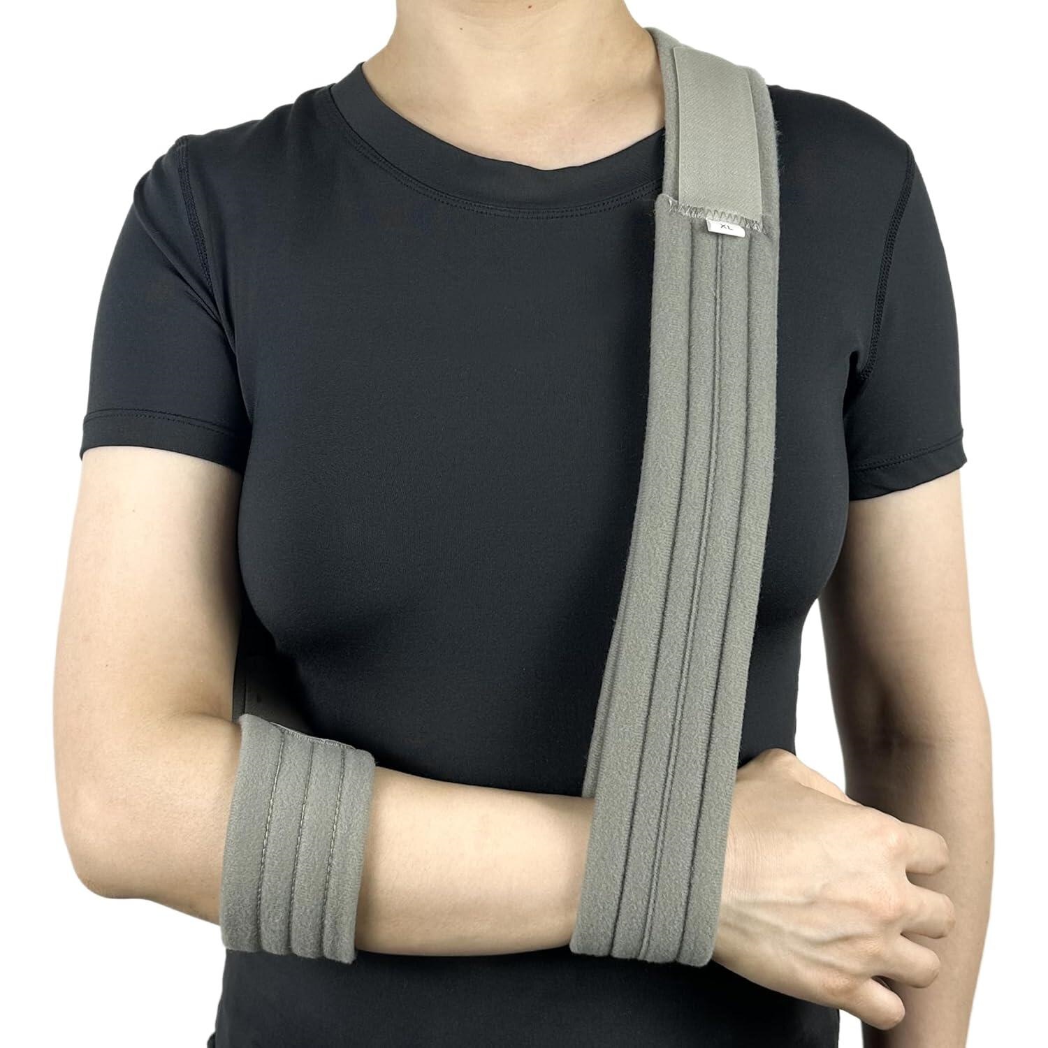 Arm Sling Adjustable Arm Support Strap Lightweight Shoulder Immobilizer for Injured Arm Elbow 