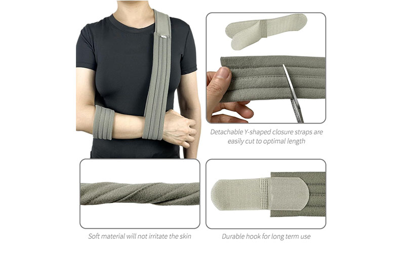 Arm Sling Adjustable Arm Support Strap Lightweight Shoulder Immobilizer for Injured Arm Elbow 