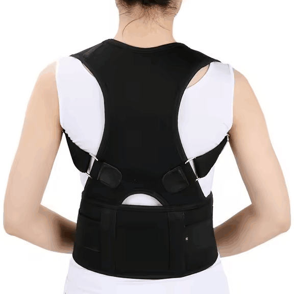 Adjustable Back Strap Support Brace Shoulder Posture Corrector Belt Waist Support