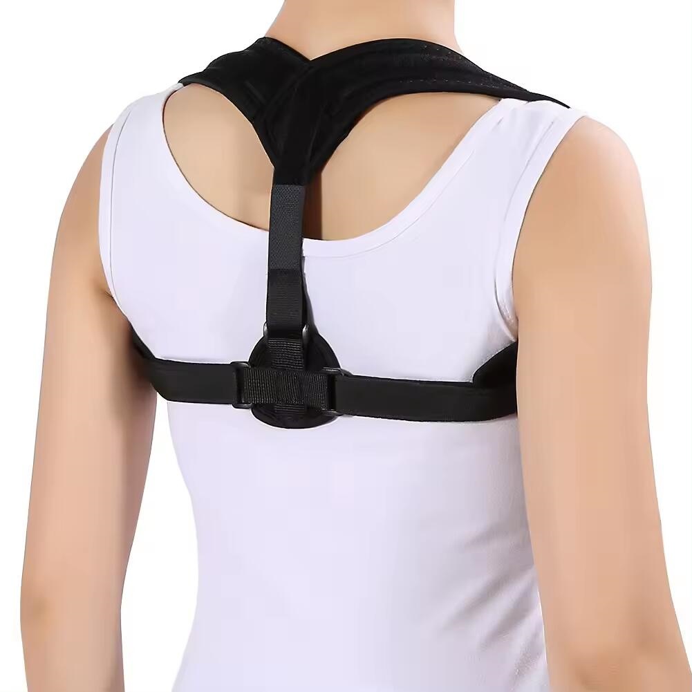 Adjustable Comfortable Upper Back Brace Clavicle Support Posture Corrector for Spinal Alignment