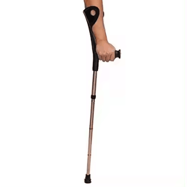 adjustable high quality aluminum alloy used platform new design forearm crutches for pediatric adult