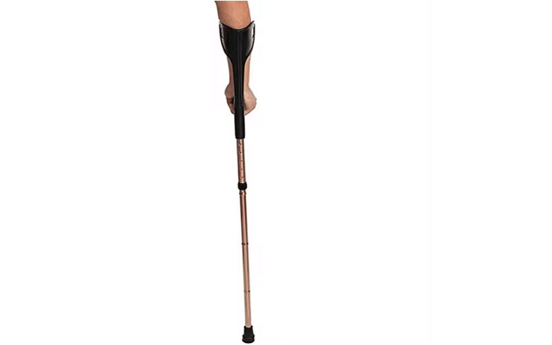 adjustable high quality aluminum alloy used platform new design forearm crutches for pediatric adult