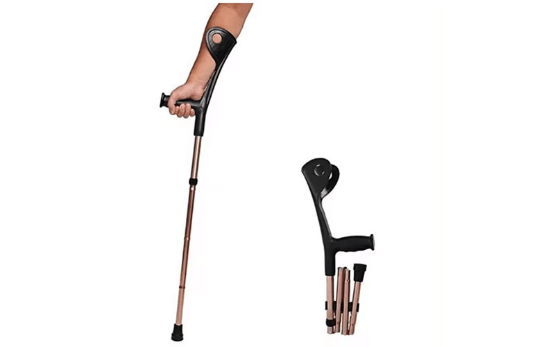 adjustable high quality aluminum alloy used platform new design forearm crutches for pediatric adult