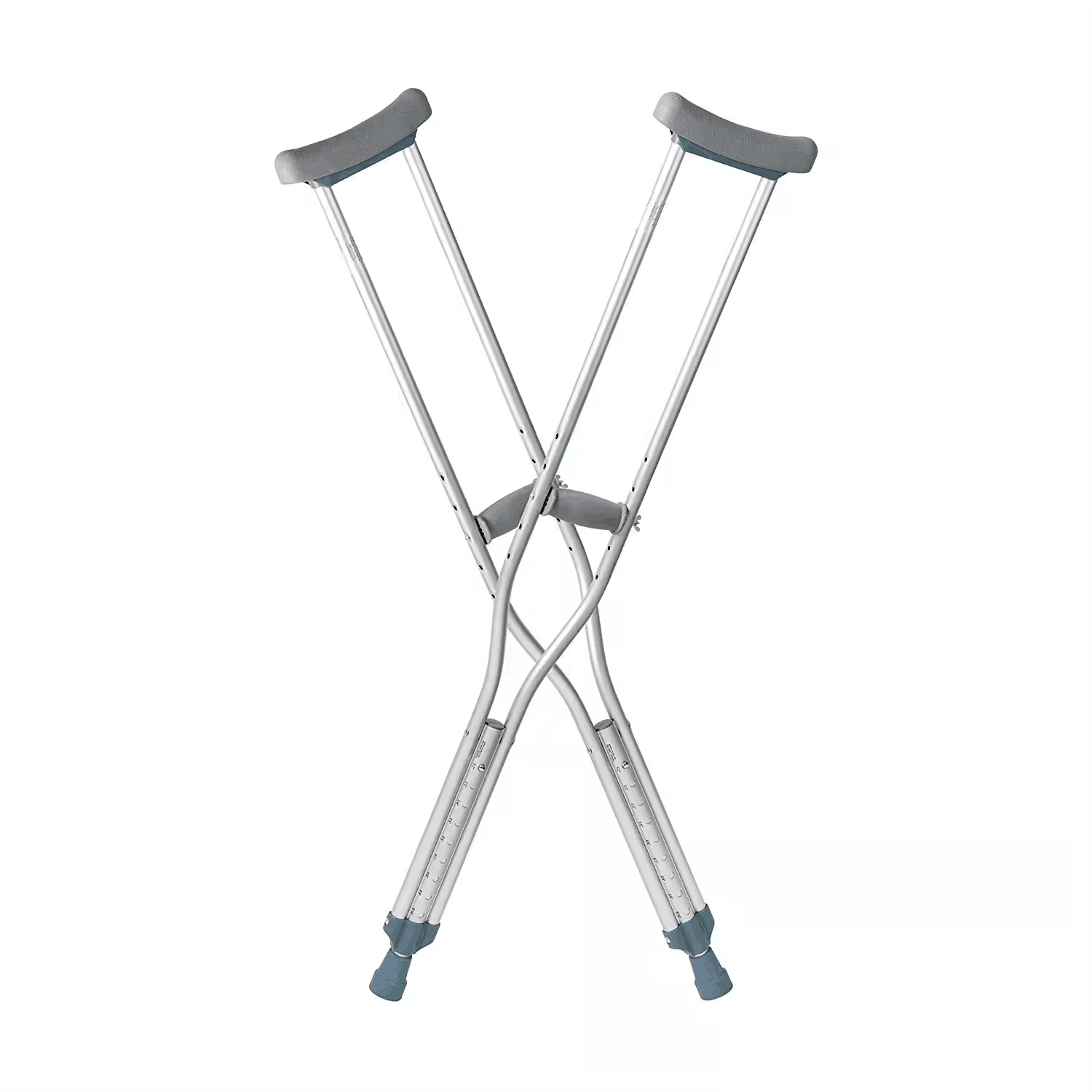 Adjustable outdoor Stainless steel axillary crutch medical under arm underarm crutch stick 