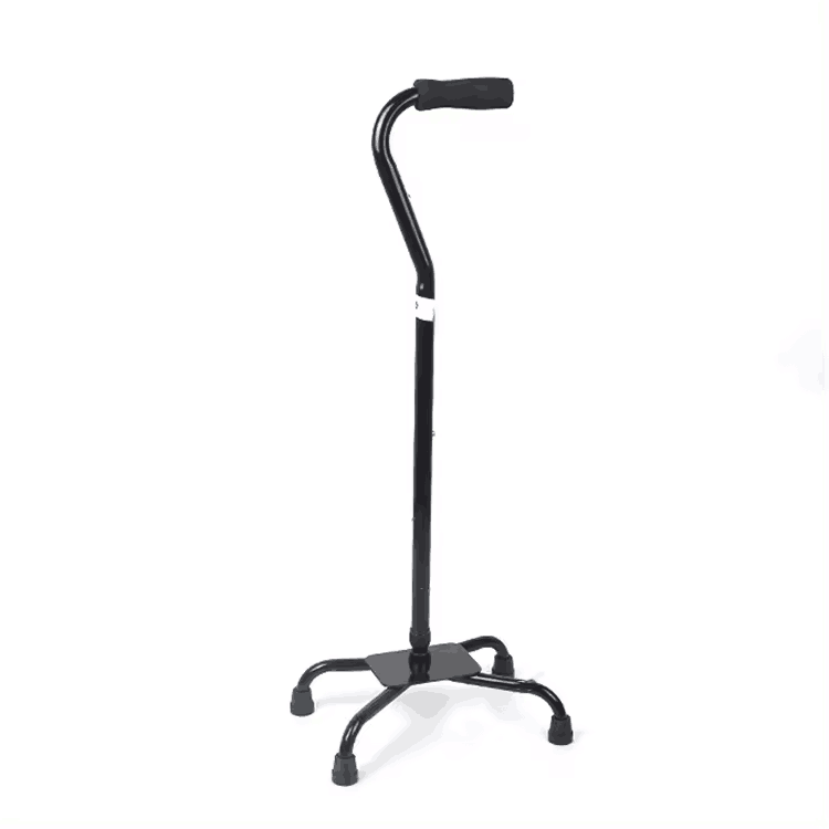 Rehabilitation Therapy Supplies Aluminum Walking Aids Cane with Four Legs